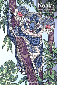 Koalas libro para colorear para adultos