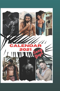 Calendar 2021 Sexy guys