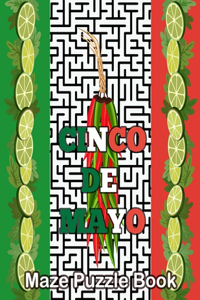 cinco de mayo Maze Puzzle Book