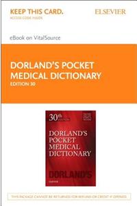 Dorland's Pocket Medical Dictionary Elsevier eBook on Vitalsource (Retail Access Card)