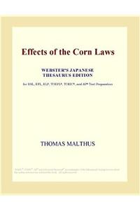 Effects of the Corn Laws (Webster's Japanese Thesaurus Edition)