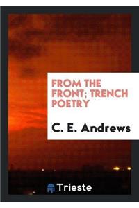 From the Front; Trench Poetry