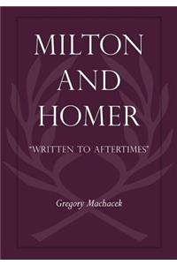 Milton and Homer