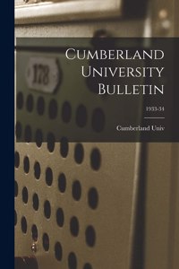 Cumberland University Bulletin; 1933-34