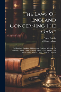 Laws Of England Concerning The Game
