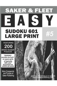 Easy Sudoku 601 Puzzles