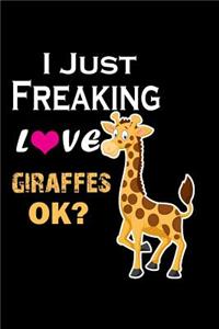 I Just Freaking Love Giraffes OK