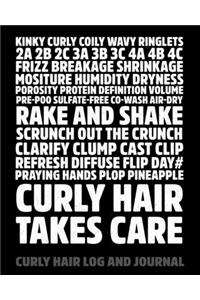 Curly Hair Takes Care Curly Hair Log and Journal