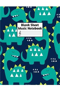 Blank Sheet Music Notebook
