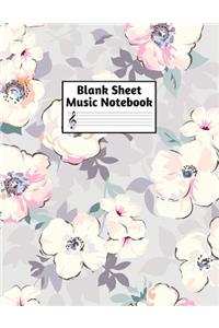 Blank Sheet Music Notebook