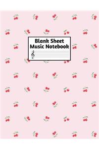 Blank Sheet Music Notebook