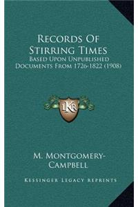 Records of Stirring Times