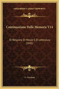 Continuazione Delle Memorie V14