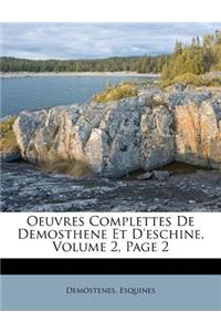Oeuvres Complettes de Demosthene Et D'Eschine, Volume 2, Page 2