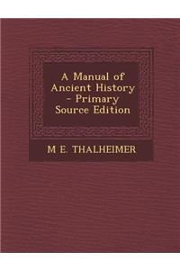 Manual of Ancient History