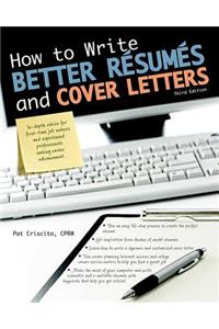 How to Write Better RÃ©sumÃ©s and Cover Letters