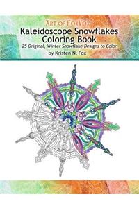 Kaleidoscope Snowflakes Coloring Book