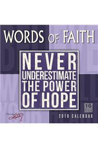 2019 Words of Faith 16-Month Wall Calendar: By Sellers Publishing