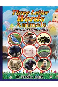 Three Letter Word Animals with Pictures