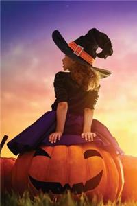 Little Witch Riding Jack-O-Latern 2 Journal