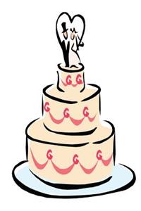 Wedding Journal Round Wedding Cake