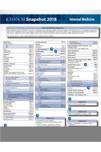 ICD-10-CM 2018 Snapshot Coding Cards: Internal Medicine