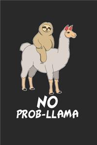 Faultier reitet auf Lama Notizbuch