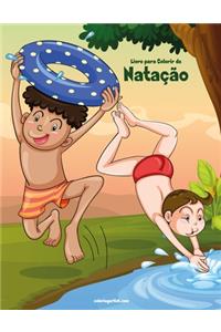 Livro para Colorir de Natação