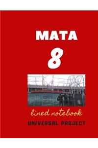 8 MATA lined notebook