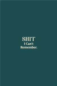 SHIT I Can't Remember.