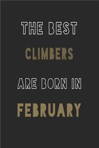 The Best climbers are Born in February journal