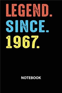 Legend Since 1967 Notebook
