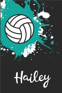 Hailey Volleyball Notebook