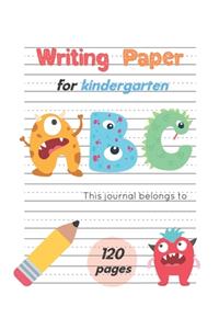 Writing Paper For Kindergarten