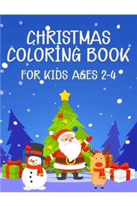 Christmas Coloring Book for Kids Ages 2-4