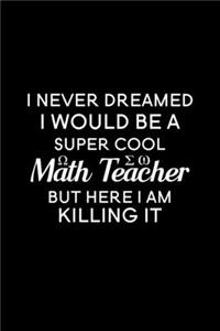 I Never Dreamed I Would Be A Super Cool Math Teacher But Here I Am Killing It
