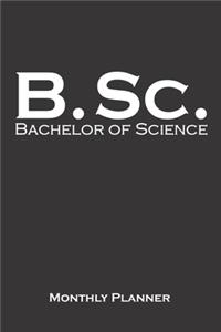 Bachelor of Science Monthly Planner