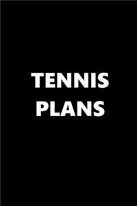 2020 Daily Planner Sports Theme Tennis Plans Black White 388 Pages
