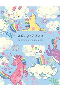 2019-2020 Weekly Planner: Large Two Year Planner with To-Do List (Bonus Unicorn Coloring Pages)