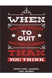 Gratitude Journal For Women