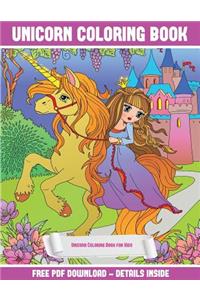 Unicorn Coloring Book for Kids