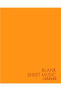 Blank Sheet Music - 12 Staves
