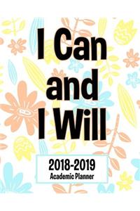 2018 - 2019 Academic Planner I Can And I Will