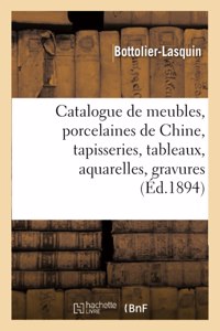 Catalogue de Meubles Anciens Et de Style Renaissance, Louis XV Et Louis XVI, Porcelaines Anciennes