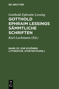 Zur Schönen Litteratur. (Fortsetzung.)