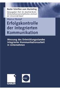 Erfolgskontrolle Der Integrierten Kommunikation