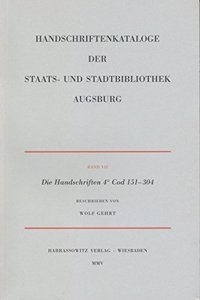 Handschriftenkataloge Der Staats- Und Stadtbibliothek Augsburg
