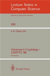 Advances in Cryptology - Crypto '86