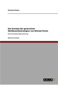 Das Konzept der generischen Wettbewerbsstrategien von Michael Porter