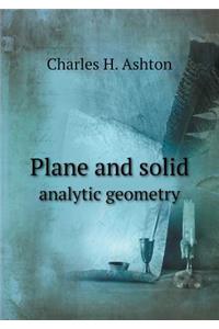Plane and Solid Analytic Geometry